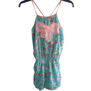 10Y/12Y DMB Couture blue green pink bow girls romper jumper #16
